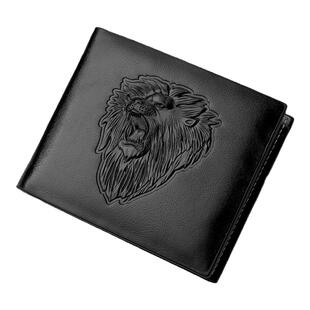 钱包男短款真皮质感轻奢商务黑色大容量新款大学生驾驶证防磁卡包