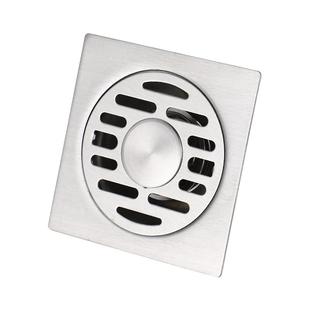 方形不锈钢防臭地漏加厚洗衣机地漏防虫防堵盖7.5/8/9/10/12/15cm