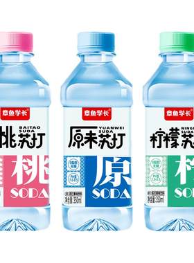 苏打水整箱350ml*24瓶无糖3口味