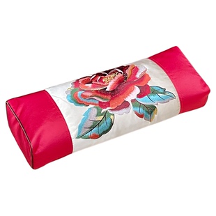 中式刺绣荞麦枕头宫廷仿古方枕古代老式荞麦壳枕长方形护脊助眠枕