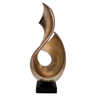 酒店样板间抽象雕塑工艺品装饰摆件售楼处展厅玄关树脂雕塑艺术品