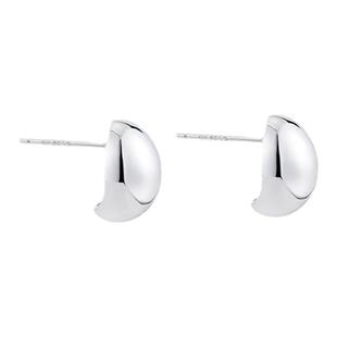 JILIFANG|极简主义|银针防敏欧美椭圆形精致通勤百搭小金豆豆耳钉