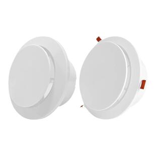 新风系统圆盘卡扣出风口吊顶弹簧进回风口排气新风口通风换气出风