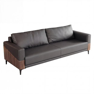 办公沙发商务简约轻奢公司接待会客休息区三人位茶几组合接待沙发