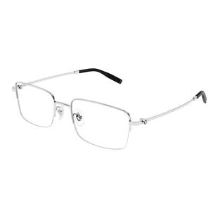 明星同款 万宝龙Montblanc轻质钛半框钛架窄框光学眼镜框MB0313OA