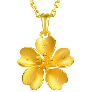 520礼物周生生樱花黄金吊坠女足金挂坠黄金金饰首饰79431P计价