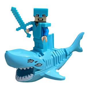 中国积木我的世界第三方苦力帕史蒂夫监守者猪灵蛮兵拼插积木人仔