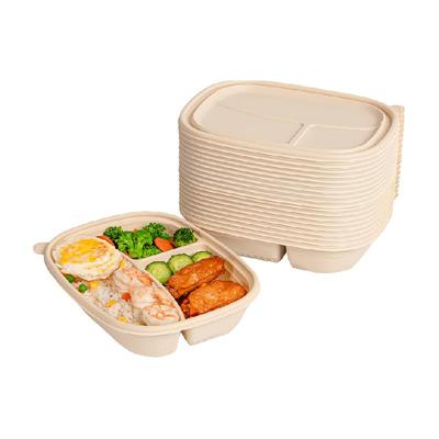 云蕾玉米淀粉基方形一次性餐盒