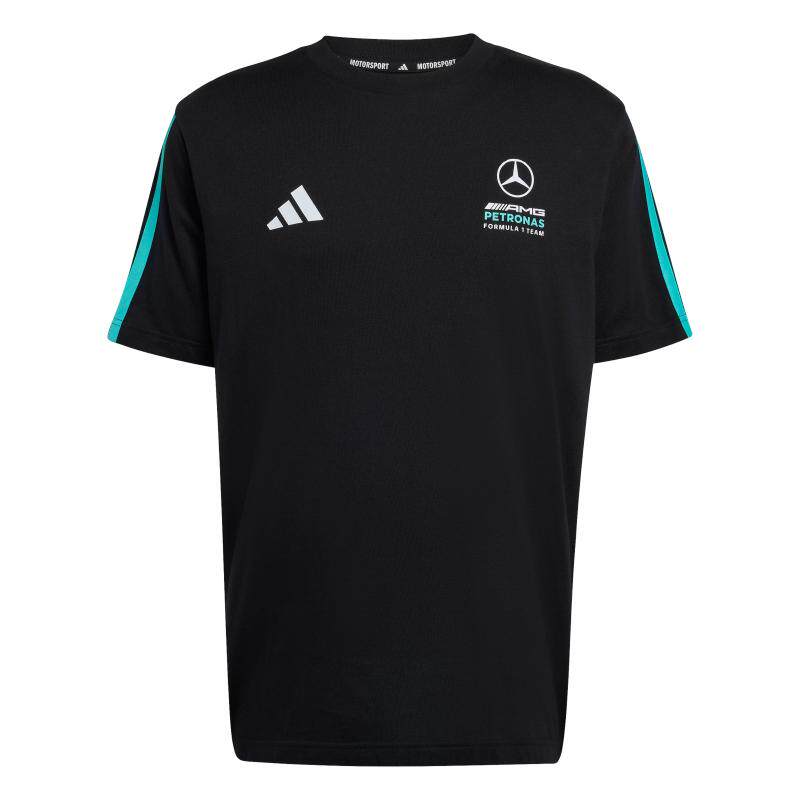 梅赛德斯AMG马石油F1车队纯棉短袖T恤男装adidas阿迪达斯