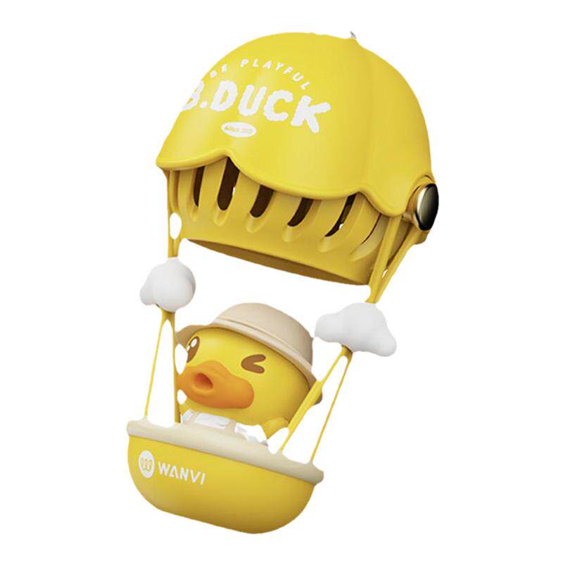 B.Duck小黄鸭车载香薰可爱汽车挂饰装饰热气球车用后视镜挂件礼物