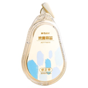 晨光米黄原纸色护眼修正带小学生专用初中生专用涂改带改正带修正贴大容量改字带女生高颜值修改带实惠装顺滑