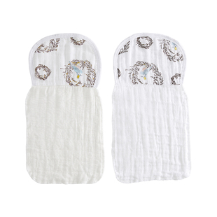 纳多果出口品质纱布吸汗巾儿童竹纤维垫背布宝宝隔汗速干透气