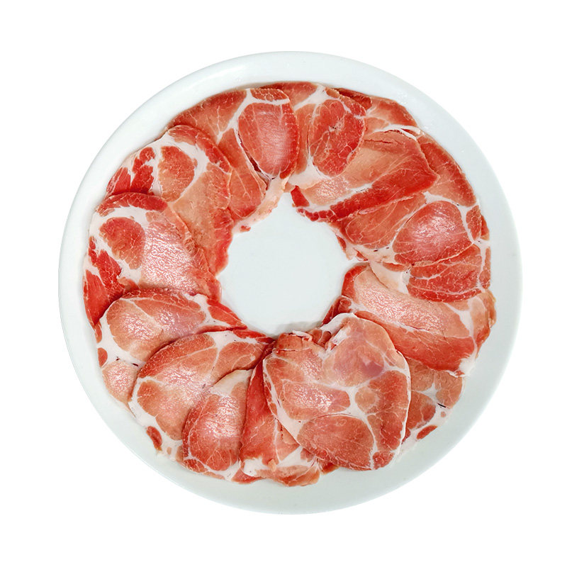 散养黑猪肉冷冻猪颈肉500g
