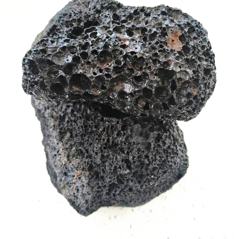 山水石造景石黑色火山石大块