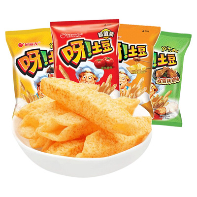 好丽友呀土豆薯条40g袋装番茄蜂蜜黄油味休闲食品办公解馋小零食