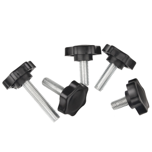 梅花手柄螺丝胶头星形手拧螺钉六星旋钮塑料把手螺栓M4M5M6M8M10