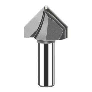 名刃90度V型刀木工铣刀修边机刀头铝塑板开槽集成墙面折边v型刀