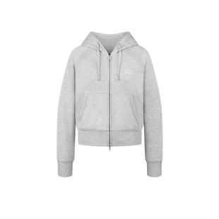 umbro茵宝官方运动连帽外套短款复古针织夹克套装百搭拉链上衣女