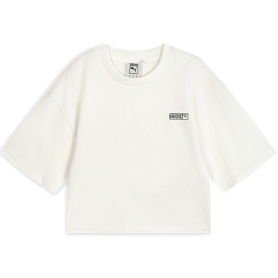 滔搏puma彪马女子ROSÉ Relaxed复古宽松短款休闲短袖T恤63380677