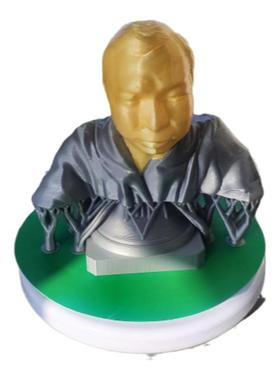 AI制造照片发送生成雕塑半身像纪念怀念战友情定制双色白模单色