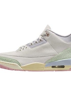 【自营】Nike耐克女鞋AJ3白绿粉马卡龙低帮篮球鞋IF4396-100