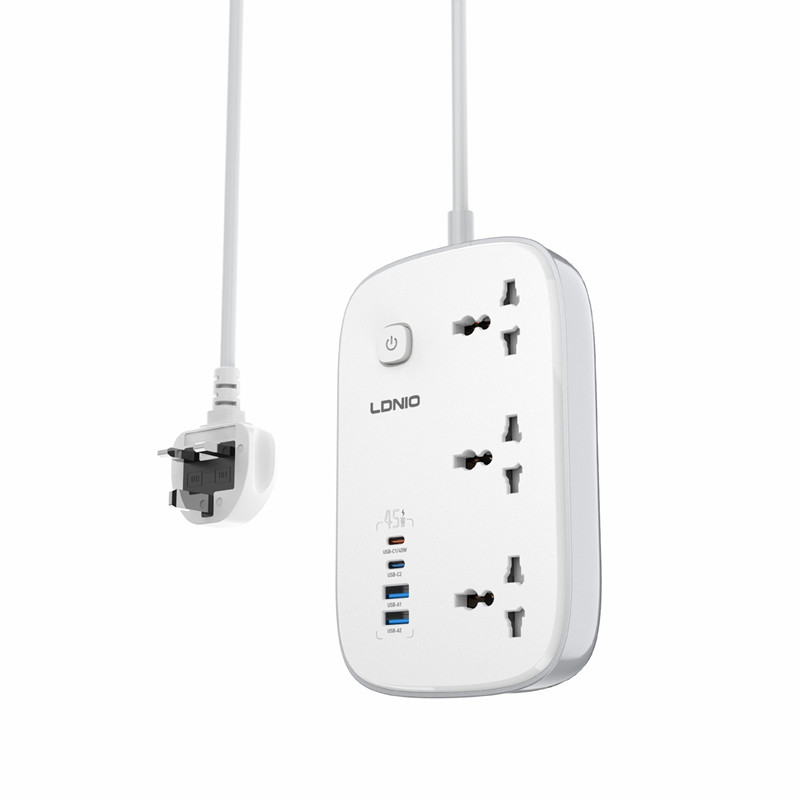 LDNIO 英式接线板英规PD快充插座港澳插头USB C口充电器合一体式