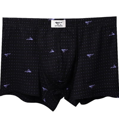 男士夏季棉质面料平角内裤