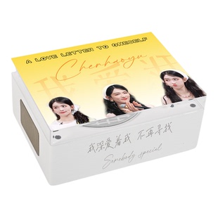 蝉鸣林静DIY定制CD机陈昊宇粉丝定制款 灿烂的风和海我爱我专辑