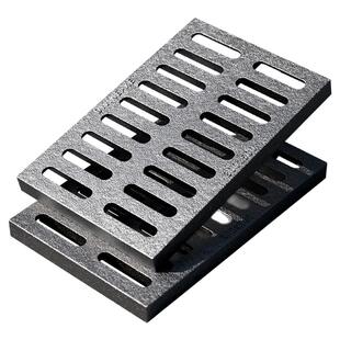 铸铁下水道盖板雨水水篦子排水沟沟盖板地沟水沟长方形球墨铁井盖