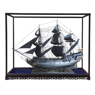 黑珍珠号模型帆船装饰手工艺摆件成品加勒比海盗木船开业乔迁礼品
