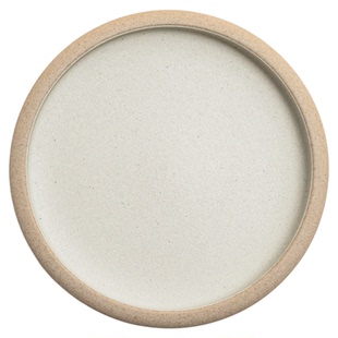 北欧创意6英寸平盘素白窑变盘子陶瓷家用餐盘餐厅加厚牛排意面盘