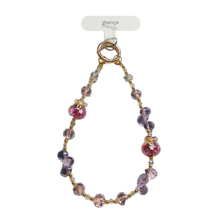 手机链串珠挂件女士手腕绳超闪水晶饰品小众精致高级感福袋吊坠户外旅游出行防丢电话套壳手机挂绳链子新款