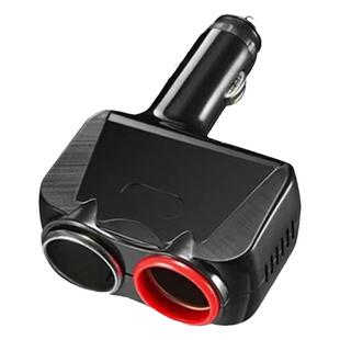 车用点烟器大功率1分2孔点烟口支持加热垫、行车记录仪等拓展