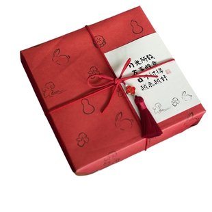 4粒月饼包装盒2025中秋新款中式糕点伴手礼盒蛋黄酥100克礼品空盒