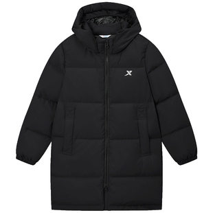 特步童装男童加厚款羽绒服保暖外套2025秋冬新款儿童三防冬装大童