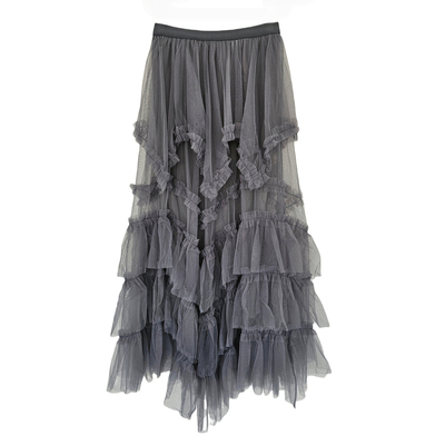 韩系减龄蓬蓬裙层层蛋糕裙长裙女