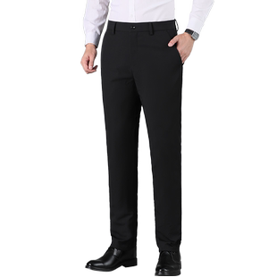 老人头羽绒裤男款外穿加厚保暖纯鹅绒高腰宽松冬季商务休闲长裤子