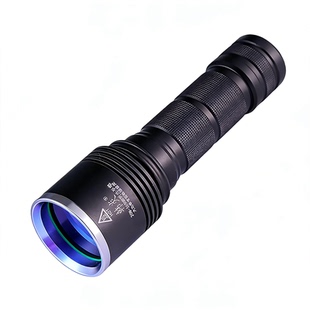 韩炎大功率365NM黑镜UV大功率紫光灯烟酒鉴定验钞瓷器荧光手电筒