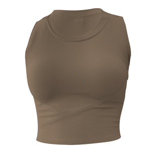 蓝小可BL含胸垫运动内衣女外穿减震瑜伽服文胸普拉提健身背心上衣