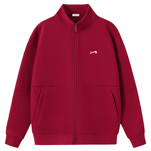 贵人鸟红色外套男款春秋季2026年新款运动夹克男士外套情侣上衣服