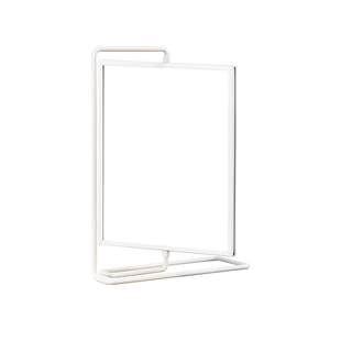 白色双面旋转台卡美容院美发店价目表展示牌养生馆价格表设计定制美甲美睫纹绣价目表桌面立式金属展示架摆台