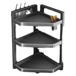 大鑫众厨房置物架调料架台面多功能厨房盐油转角多层收纳盒三角架