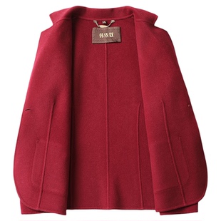 双面呢大衣女短款修身气质小西服女羊毛2025秋冬新款全羊毛呢外套