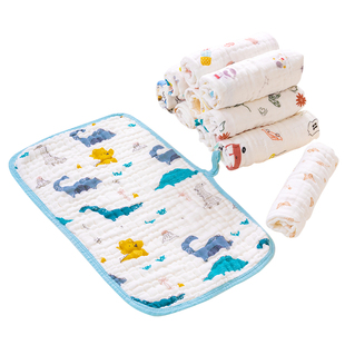 a类新生婴儿用品纱布小方巾宝宝纯棉洗脸毛巾口水巾超软儿童洗澡