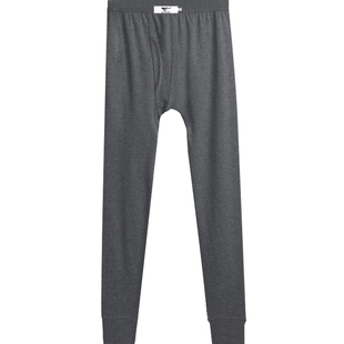 七匹狼男士秋裤加绒保暖线裤薄款中老年纯棉裤全棉毛裤宽松内裤土