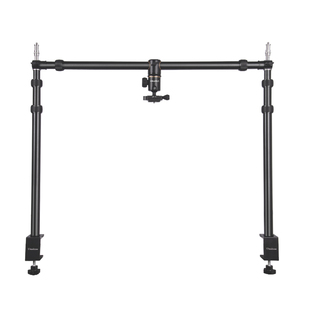 轻装时代UT330桌面俯拍龙门架单反相机移动伸缩支撑架摄影直播视频多机位DIY设备树支架C型夹补光灯背景架子