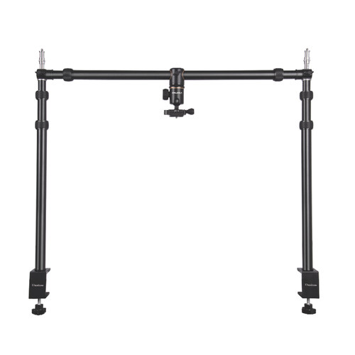 轻装时代UT330桌面俯拍龙门架单反相机移动伸缩支撑架摄影直播视频多机位DIY设备树支架C型夹补光灯背景架子