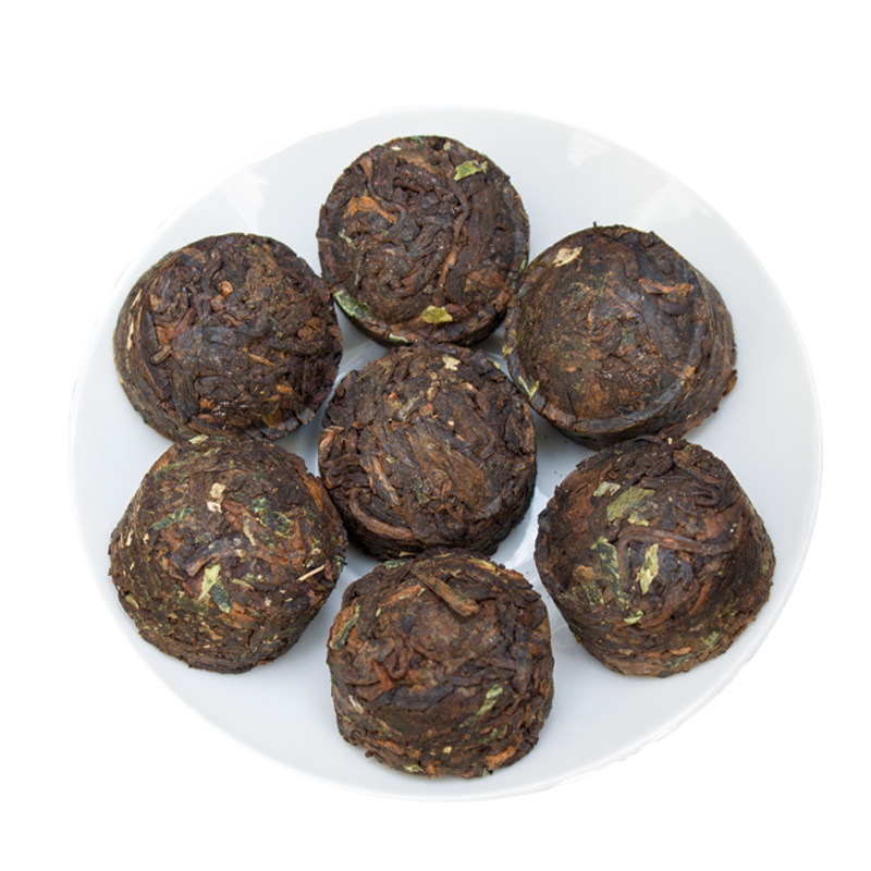 善诚500g糯米香普洱茶迷你小沱茶熟茶 勐海糯香茶叶浓香熟沱袋装