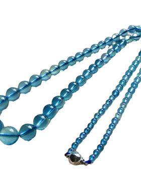 塔链天然冰种幸运水晶礼物海蓝宝