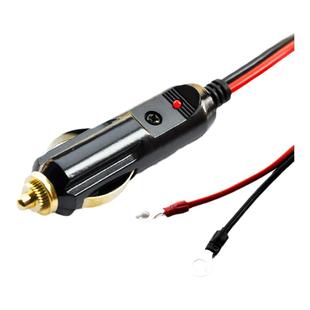汽车载逆变器电源线12V点烟器充电器转换插头铜鼻子带耳鼻电源线
